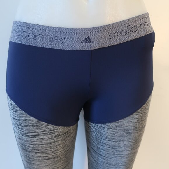 Womens Adidas X Stella McCartney Navy Blue, Gray Active Leggings S - Picture 3 of 7